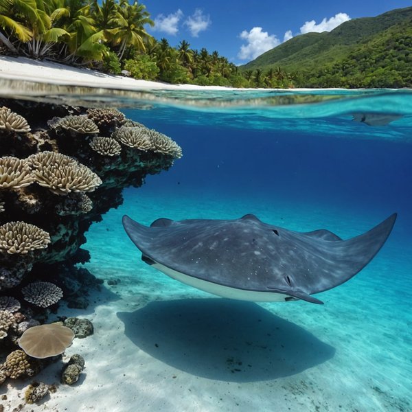 Quels sont les meilleurs spots pour une plongée avec les raies pastenagues aux Seychelles?